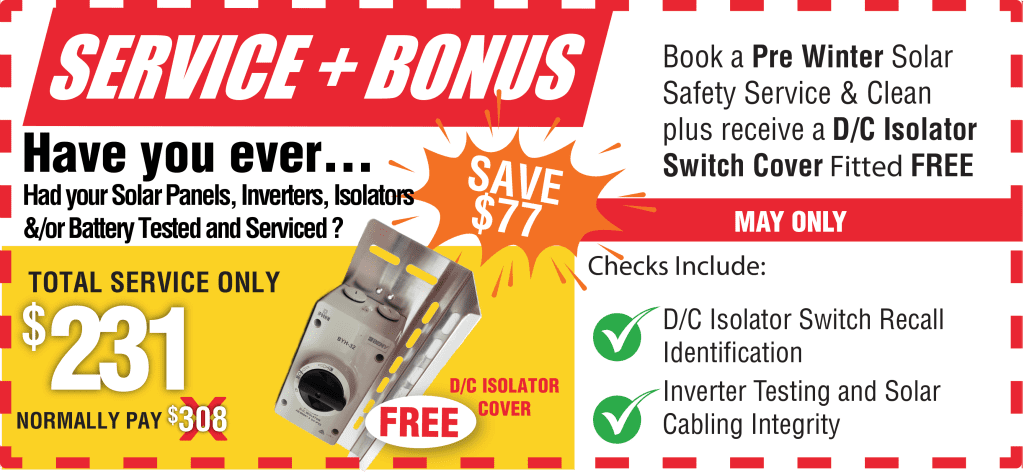 DC Isolator Cover Service Bonus